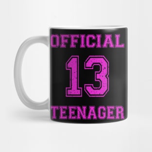 Official Teenager 13th Birthday Funny 13 Years Old Mug